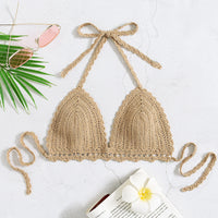 Women's Knitted Swimsuit Top Bikini