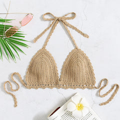 Women's Knitted Swimsuit Top Bikini