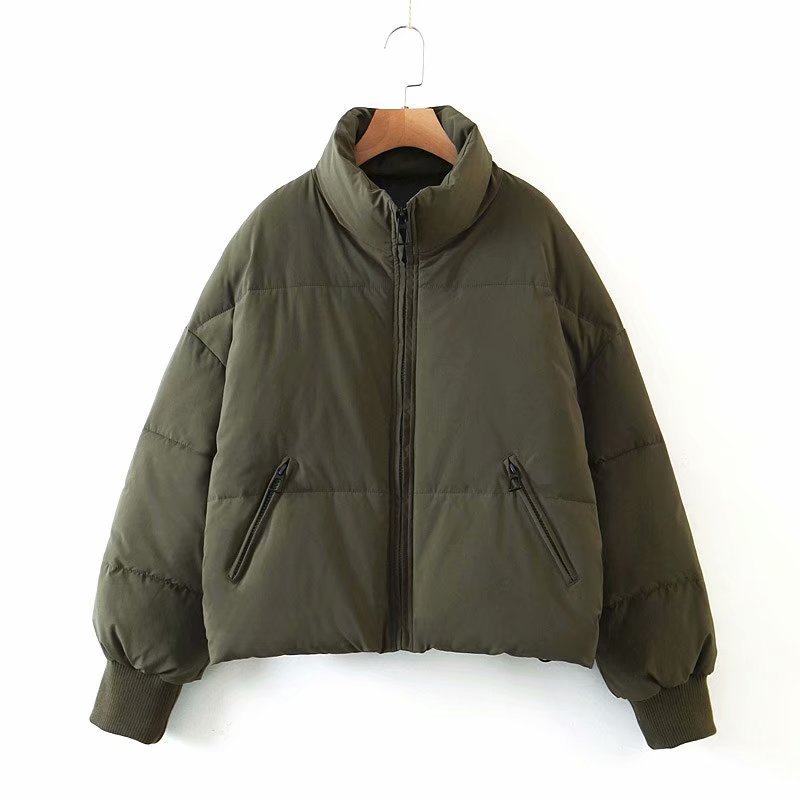 Women's Urban Leisure Versatile Stand Collar Puffer Jacket