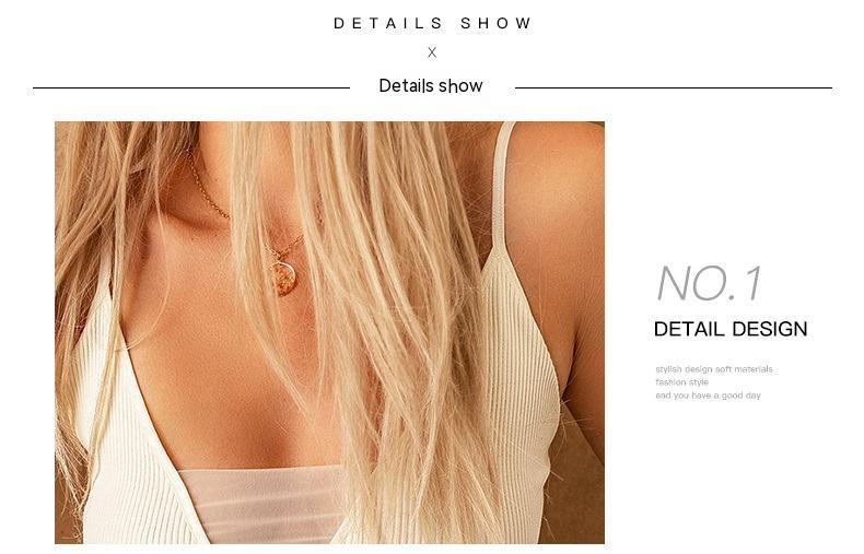 Solid Color Sleeveless Pullover Camisole Low V-neck Gauze Knitting Vest