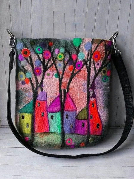 Versatile printed cross-body bag