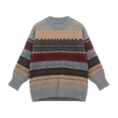 Long-sleeved plus-size jumper top
