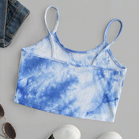 Tie-dye sleeveless vest