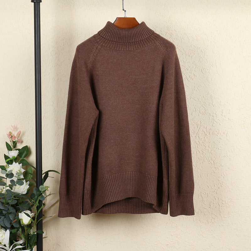 High collar knit bottoming shirt