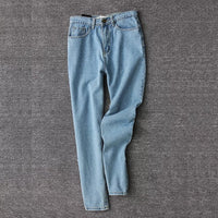 Vintage Women Boyfriend Women's Jeans Mom High Waist