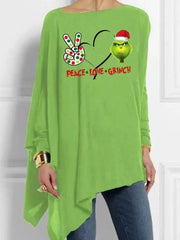 3D Digital Printing Long Sleeve Irregular Pullover Printed