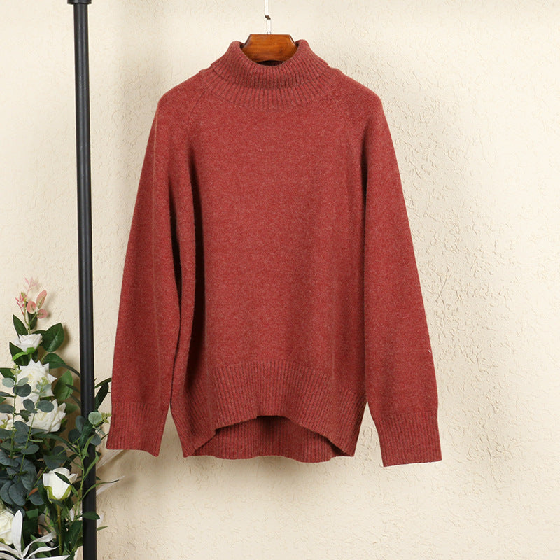 High collar knit bottoming shirt