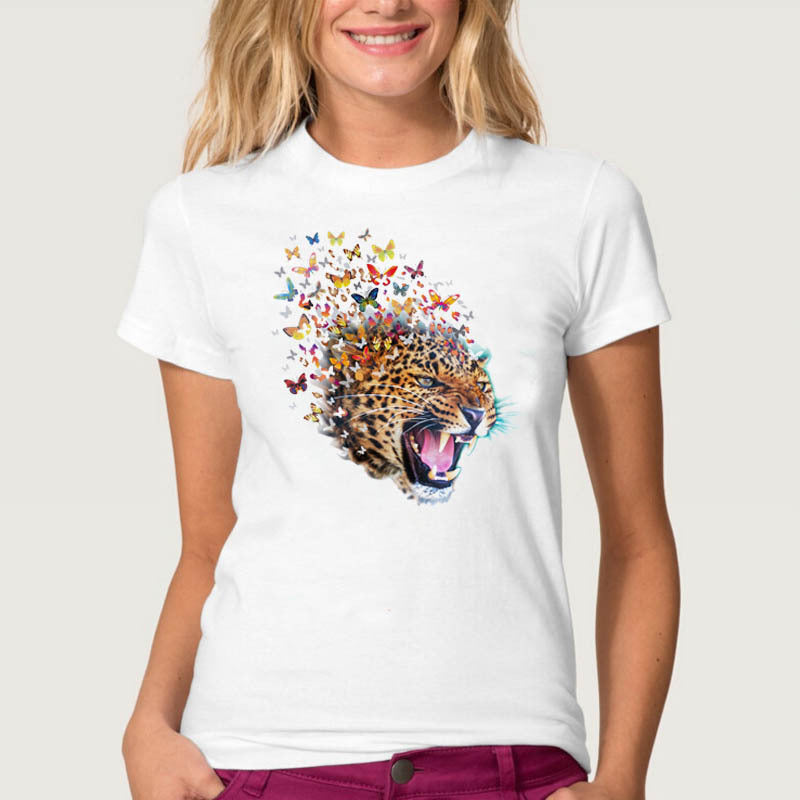 Round neck short sleeve T-shirt