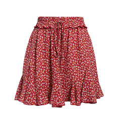 Printed lace skirt