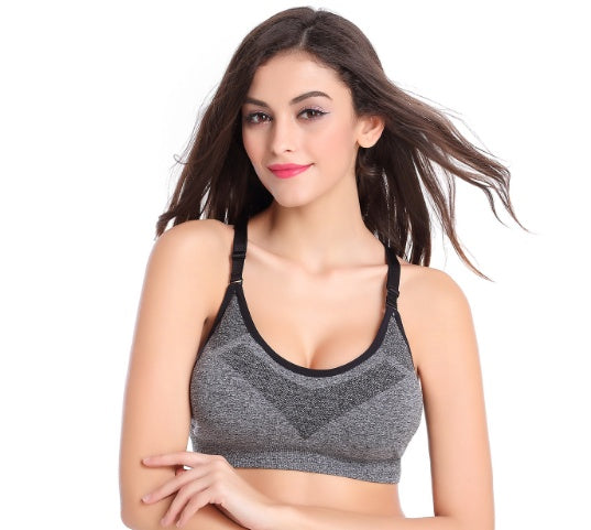 Women Shockproof Sport Bras Professional Yoga Shirts Top