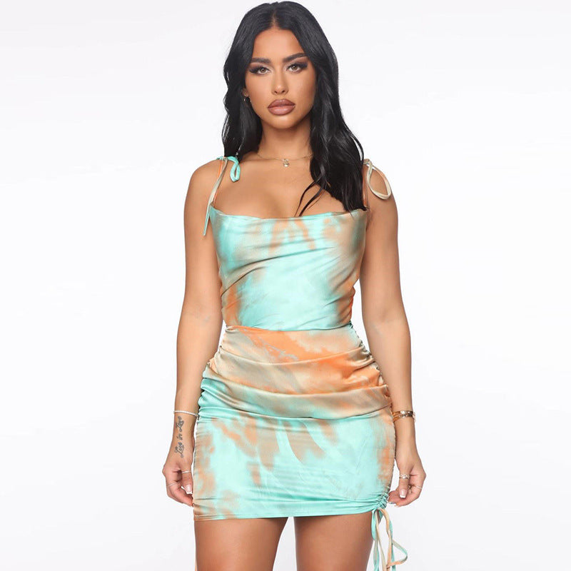INS Style Summer New Women's Fashion Street Shooting Sexy Backless