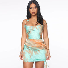 INS Style Summer New Women's Fashion Street Shooting Sexy Backless