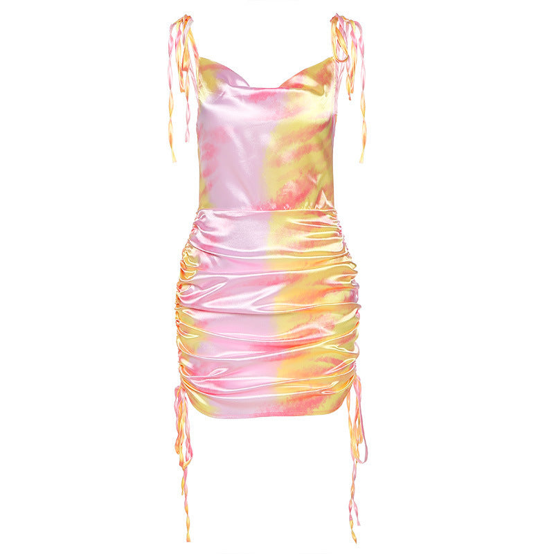 INS Style Summer New Women's Fashion Street Shooting Sexy Backless