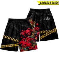 Trendy Pig Print Beach Pants Men's