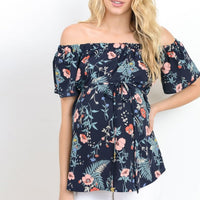 Women's Short Sleeve Tops Breastfeeding Off Shoulder T-Shir