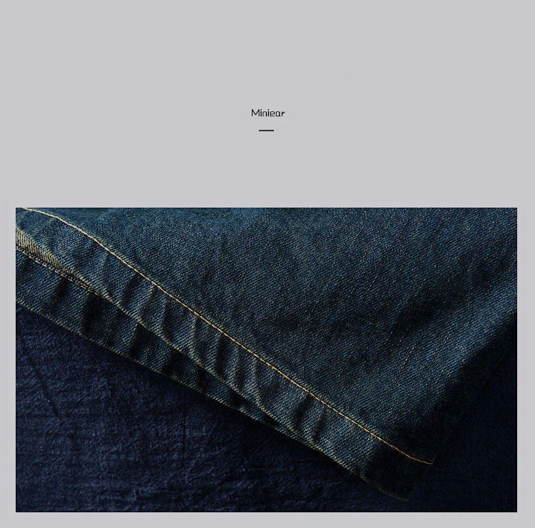 All-match Denim Skirts Are Thin, Big Pockets, Mid-length Women's Skirts