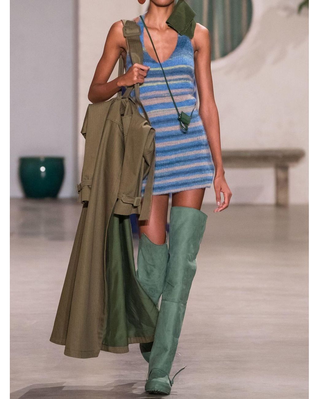 Hanging Neck Knitted Dress Female Summer Skirt