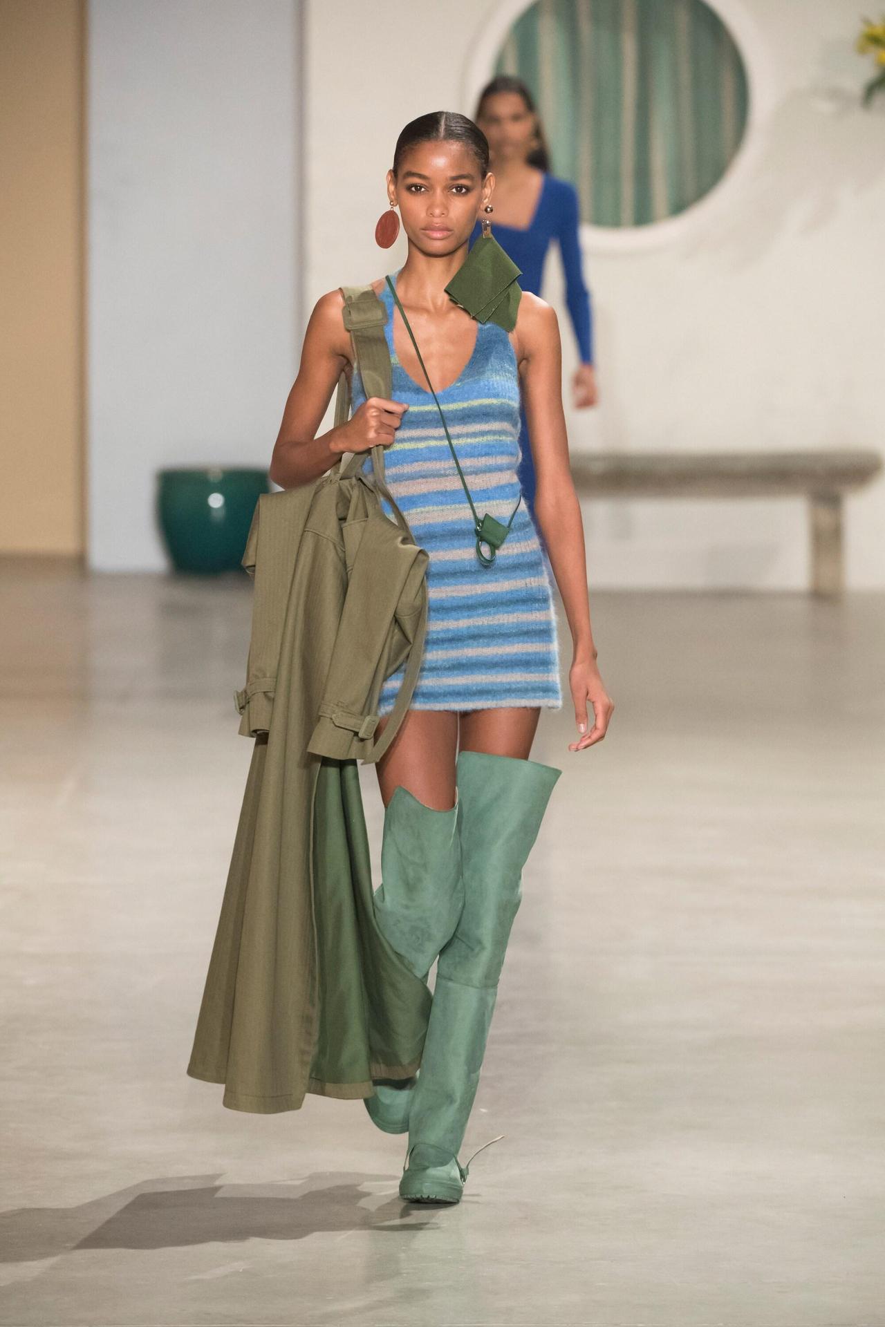 Hanging Neck Knitted Dress Female Summer Skirt