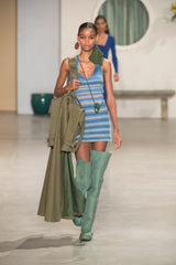 Hanging Neck Knitted Dress Female Summer Skirt