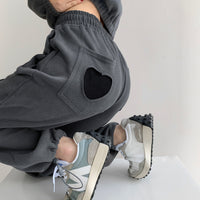 Sweatpants Women Love Pocket Loose Drawstring Drawstring Pants