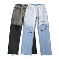 Street Hipster Boyfriend Style Personality Ripped Jeans