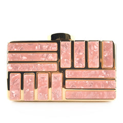 Gold Acrylic Clutch Bags For Women New Shoulder Bag