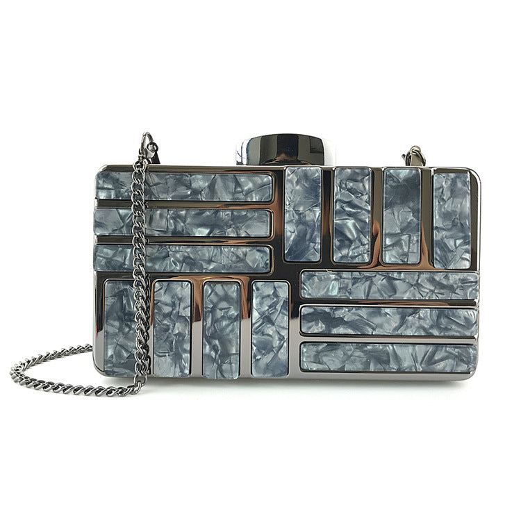 Gold Acrylic Clutch Bags For Women New Shoulder Bag
