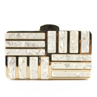 Gold Acrylic Clutch Bags For Women New Shoulder Bag