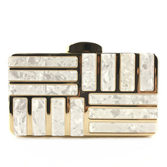 Gold Acrylic Clutch Bags For Women New Shoulder Bag