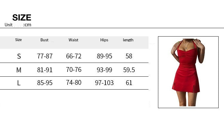New Sweet Elegance Slim Basic Waist Trimming Lace Up Halter Short Sling Dress