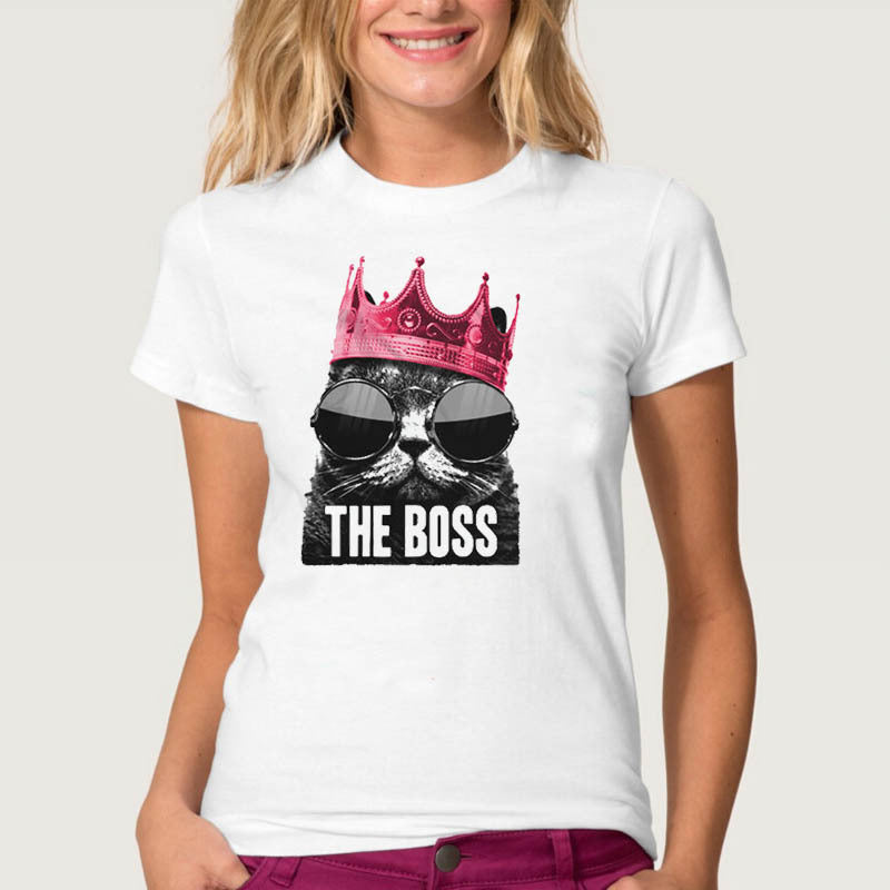 Round neck short sleeve T-shirt
