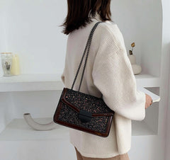 Sequin cross body bag