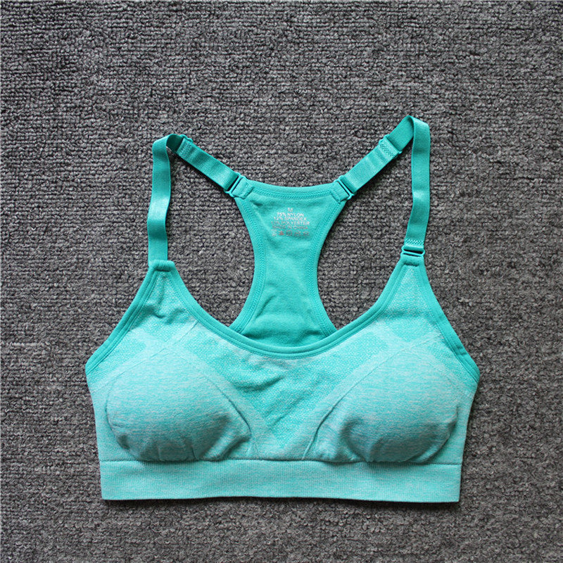 Women Shockproof Sport Bras Professional Yoga Shirts Top