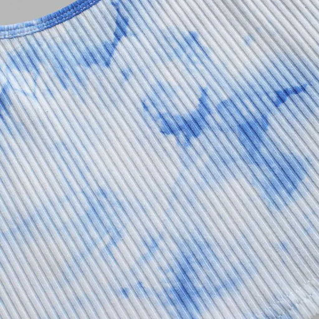 Tie-dye sleeveless vest