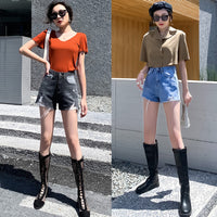 Women's denim shorts