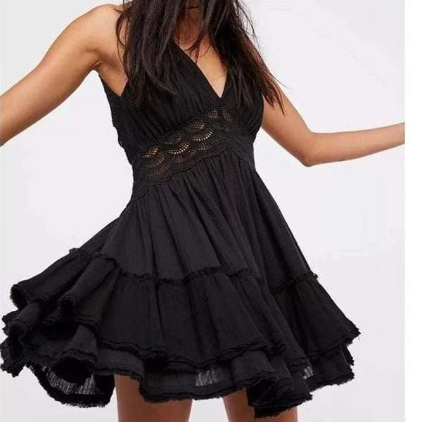 Waist lace dress