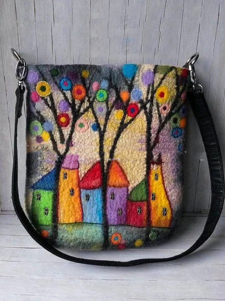 Versatile printed cross-body bag