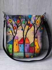 Versatile printed cross-body bag
