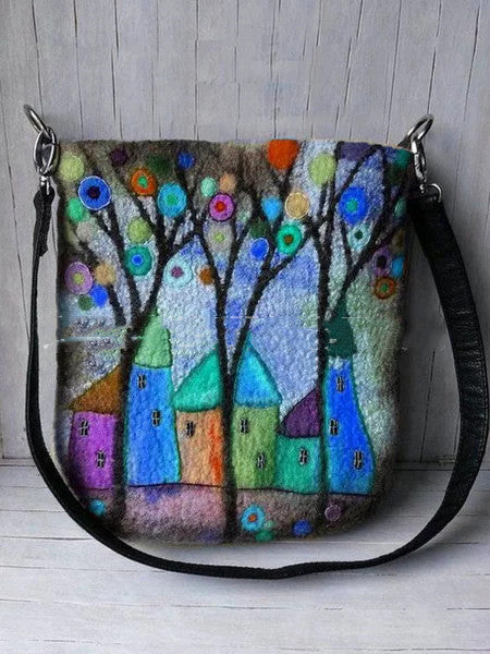 Versatile printed cross-body bag