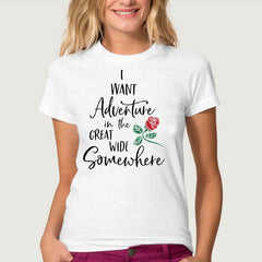 Round neck short sleeve T-shirt