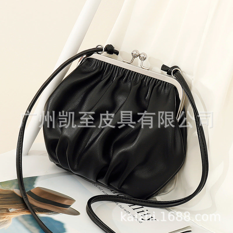 Pleated Fashion Shoulder Women's Cross-body Bag