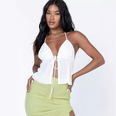 Women's Vest Camisole Sexy Lace-up Drawstring Camisole