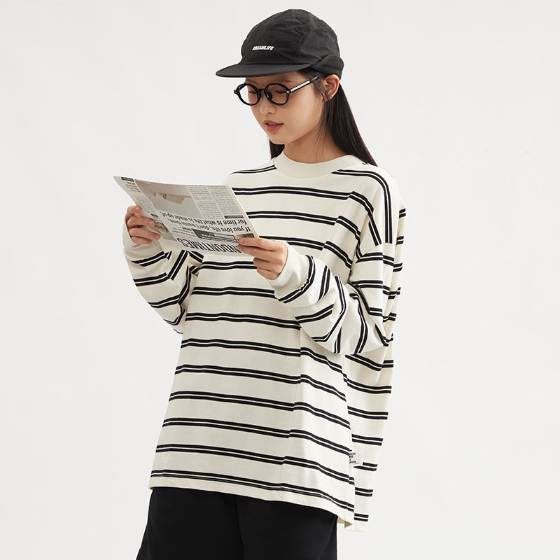 Long Sleeve Early Autumn All-matching Pullover Loose Couple