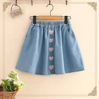 Denim Skirts, Children's Western Style Outer Skirts