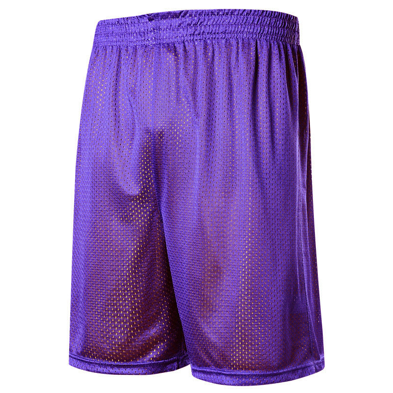 5-Summer knee shorts male hip hop Basketball Shorts double