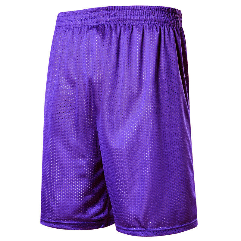 5-Summer knee shorts male hip hop Basketball Shorts double