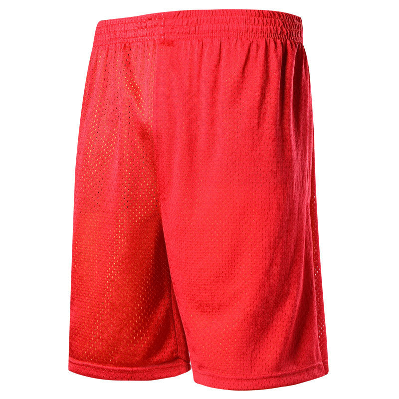 5-Summer knee shorts male hip hop Basketball Shorts double
