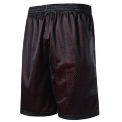 5-Summer knee shorts male hip hop Basketball Shorts double
