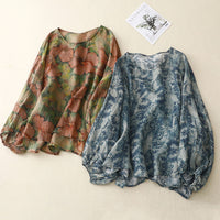 New Retro Digital Printing Top For Women