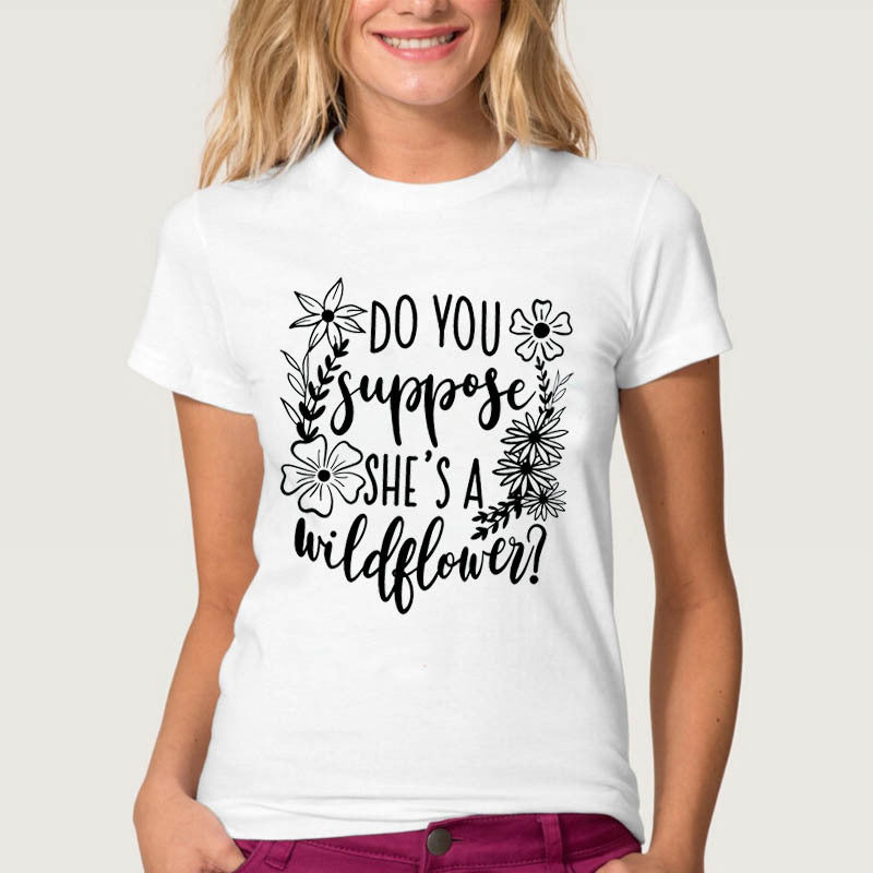 Round neck short sleeve T-shirt